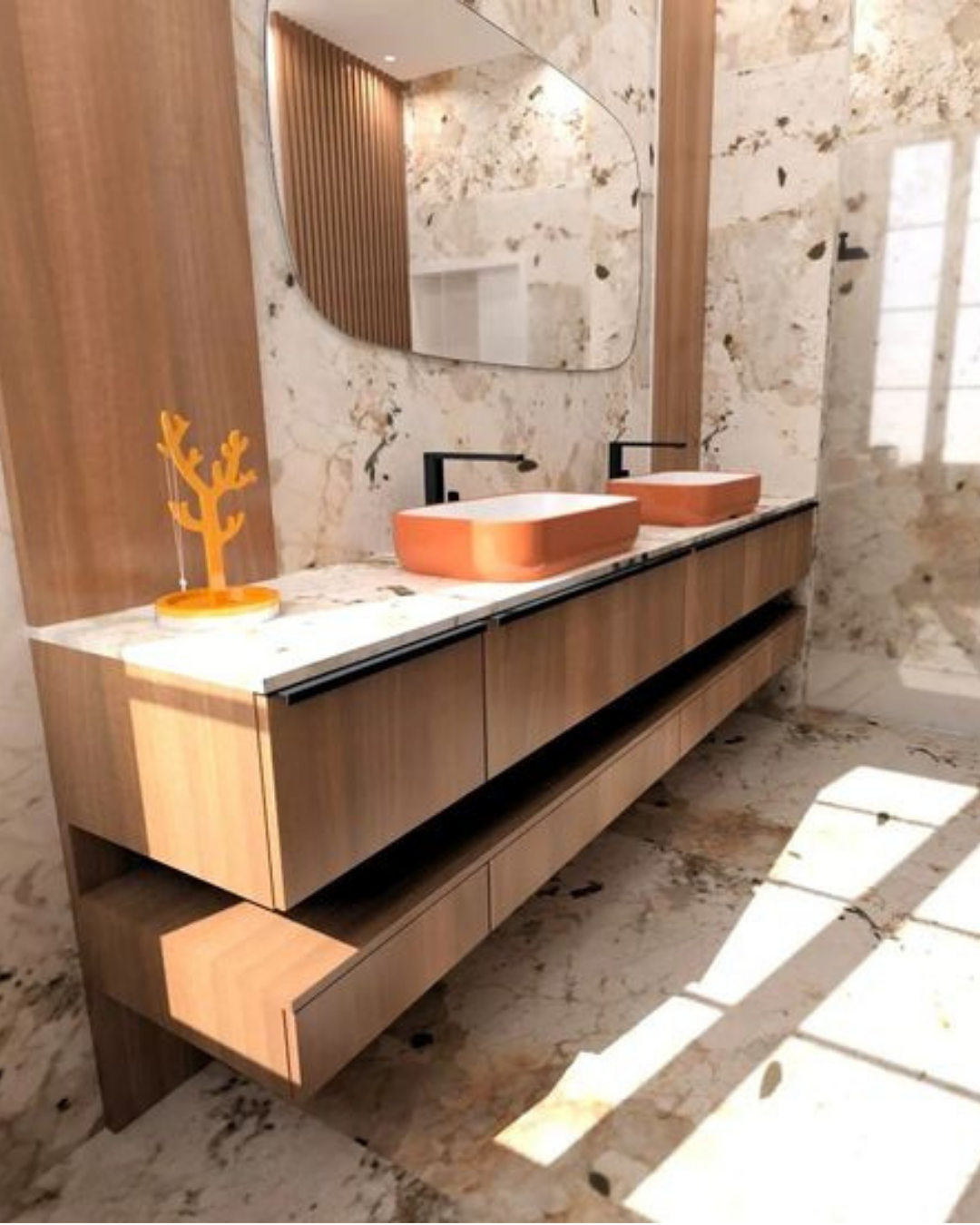 Salle de bain décoration élégante – projet réalisé par SK DESIGN
